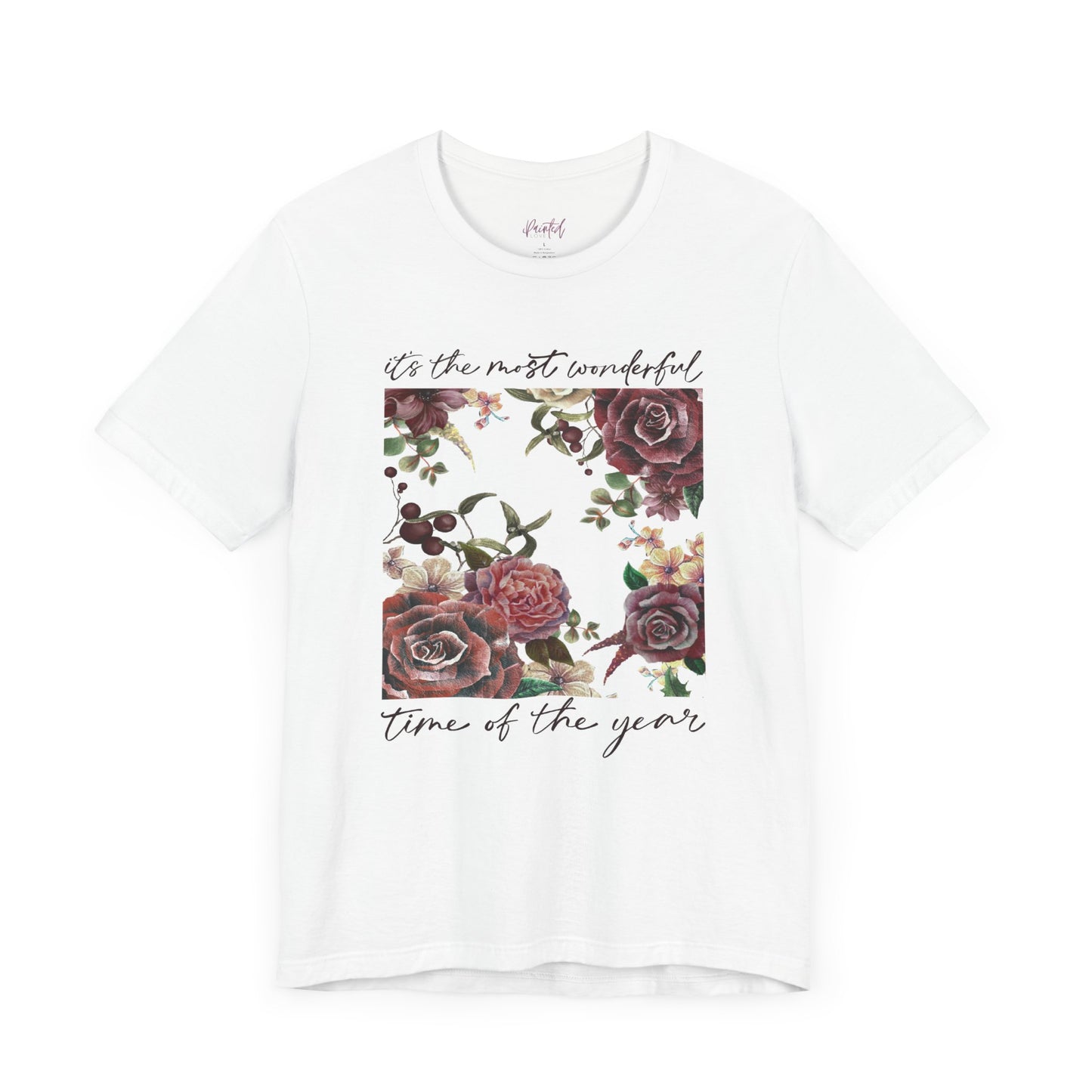 Vintage Floral Christmas T-Shirt