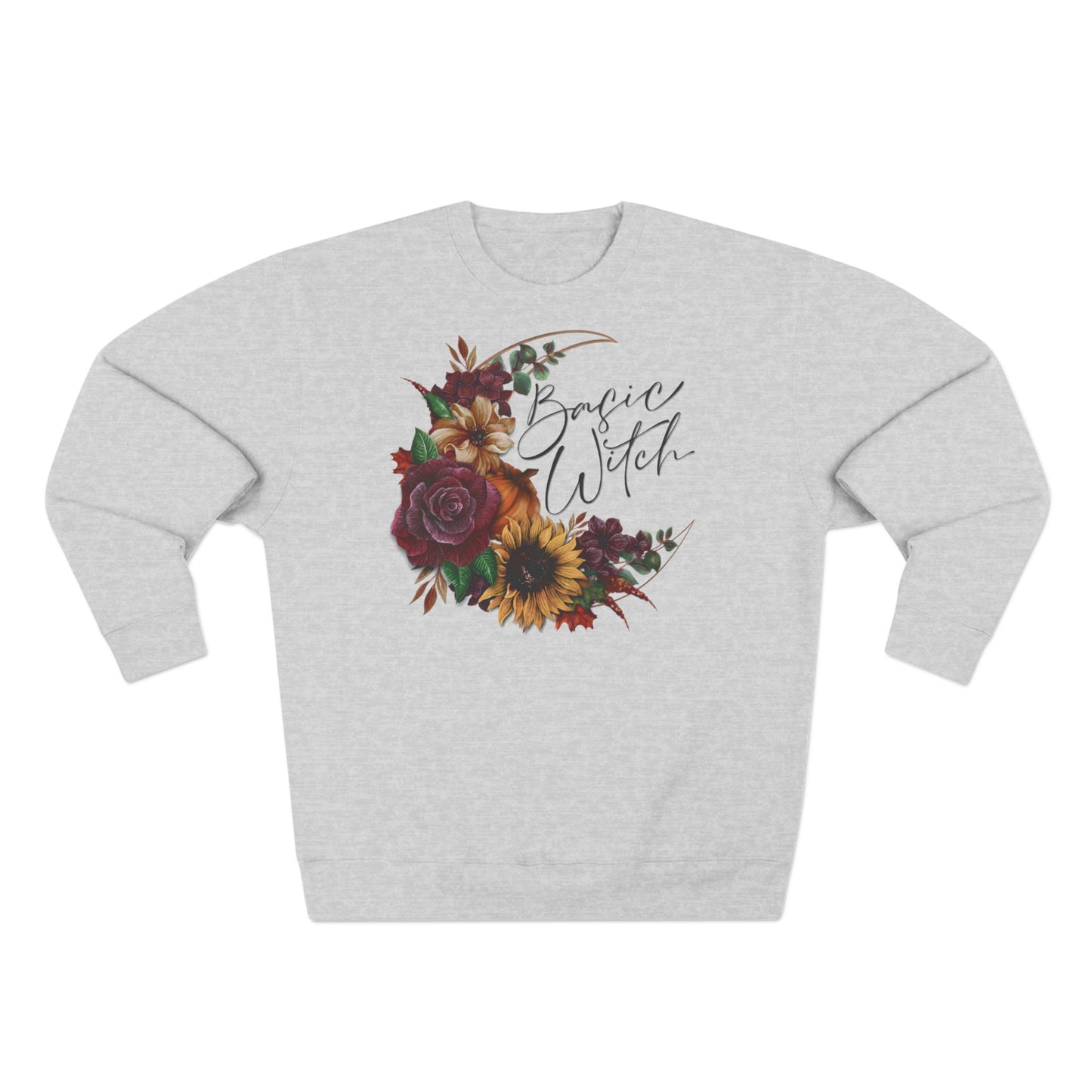 “Basic Witch” Halloween Floral Sweatshirt