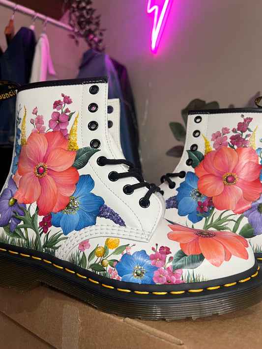 Custom Hand Painted Dr Martens, Painted Doc Martens