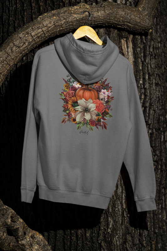 Halloween Flowers Back Hoodie