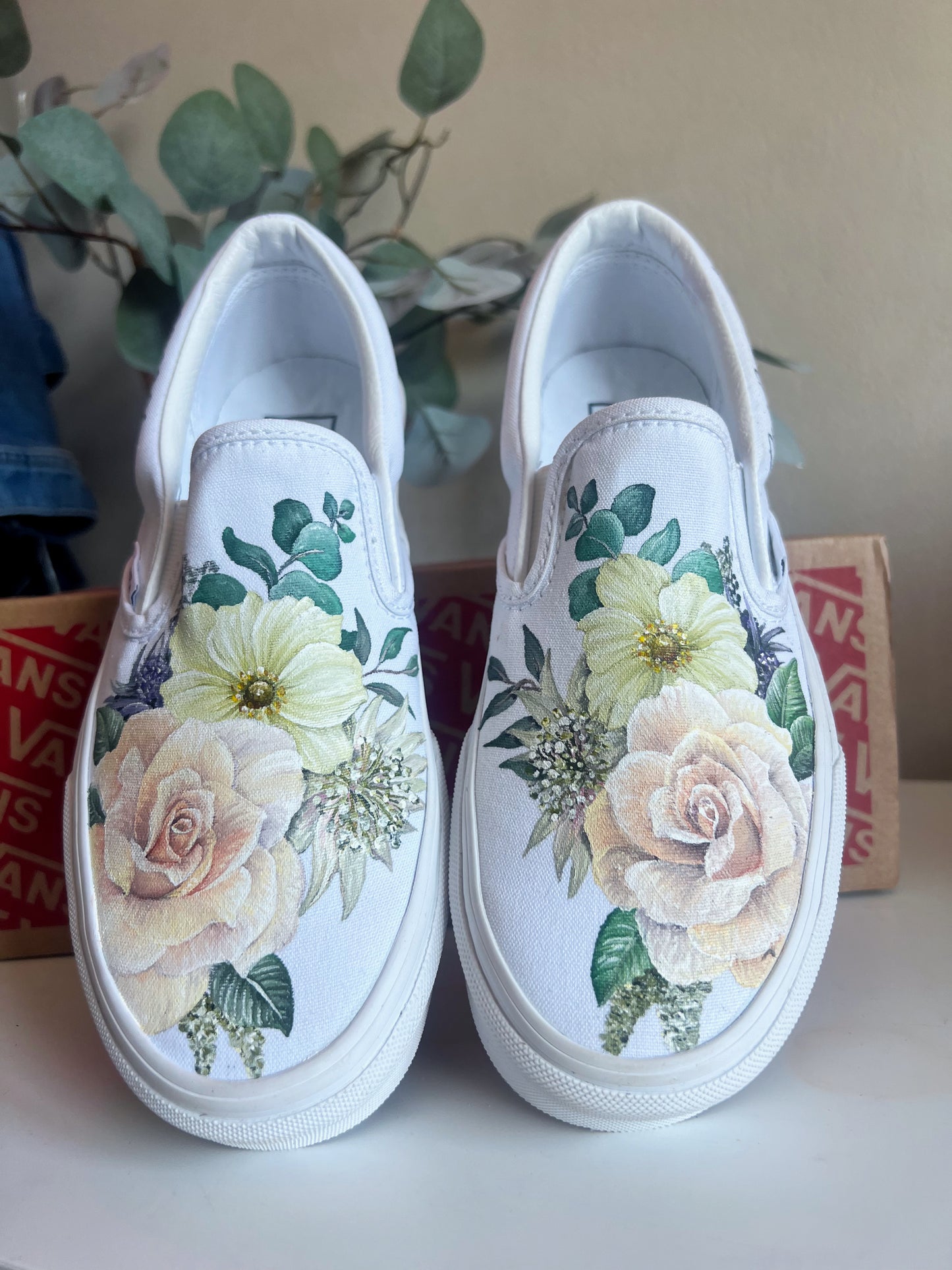 Hand Painted Vans Slip-ons