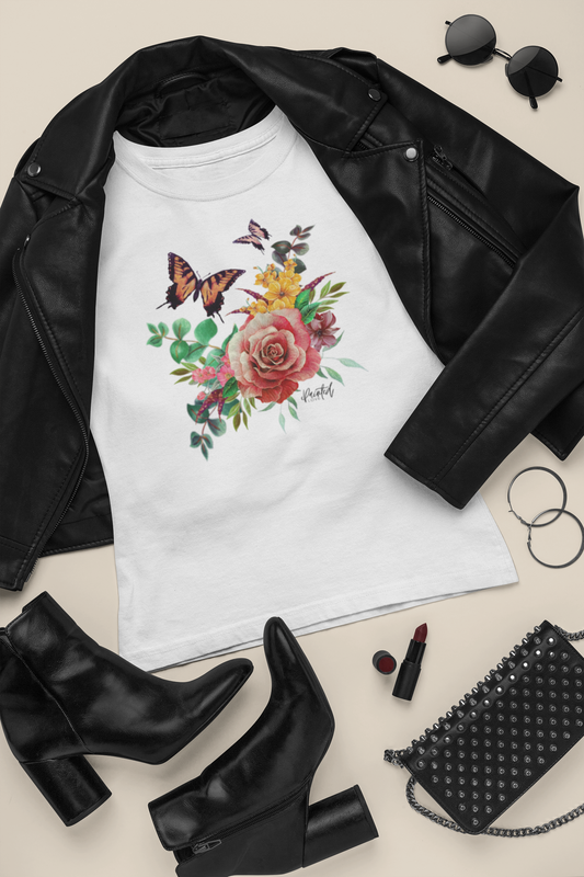 Floral Butterfly T-Shirt