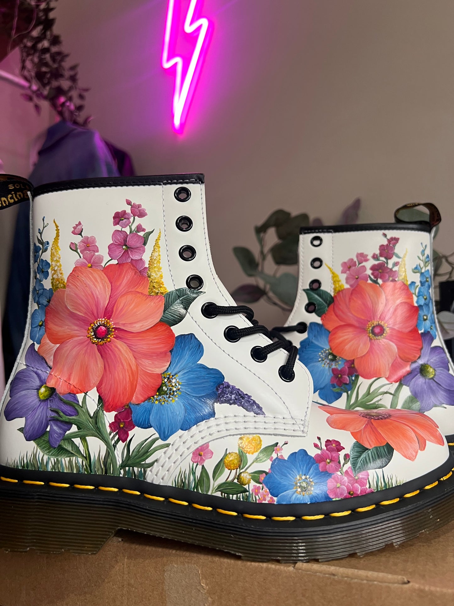 Custom Hand Painted Dr Martens, Painted Doc Martens