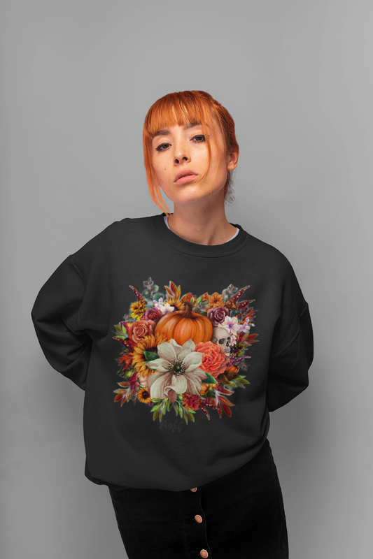 Halloween Floral Sweatshirt -Various Colours