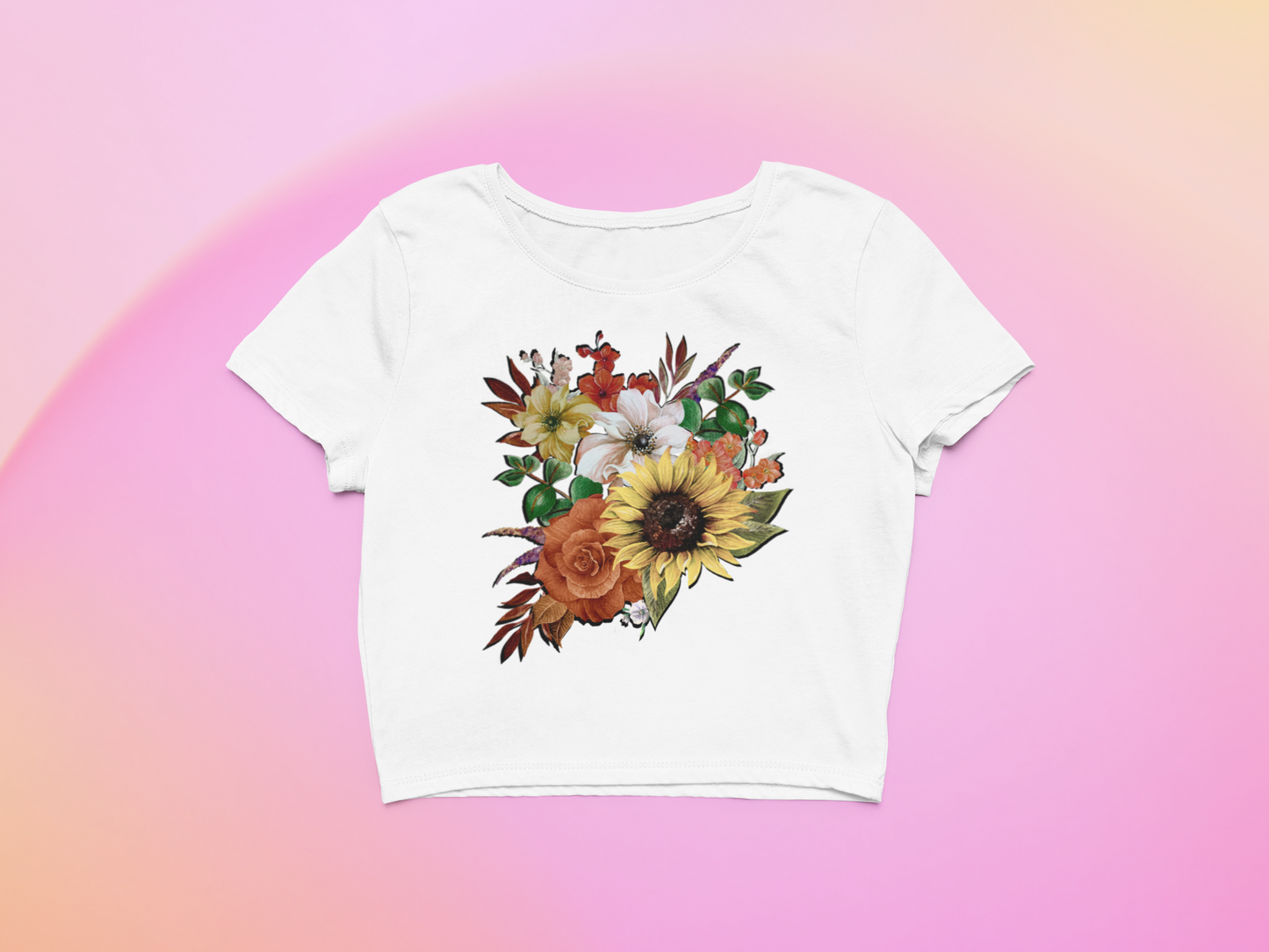 September Flower Bouquet Women’s crop top