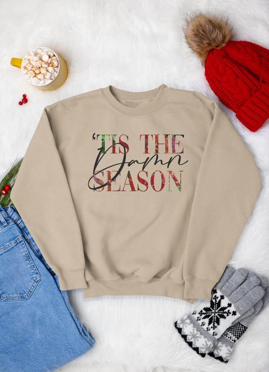 “‘tis The Damn Season” Christmas Sweatshirt