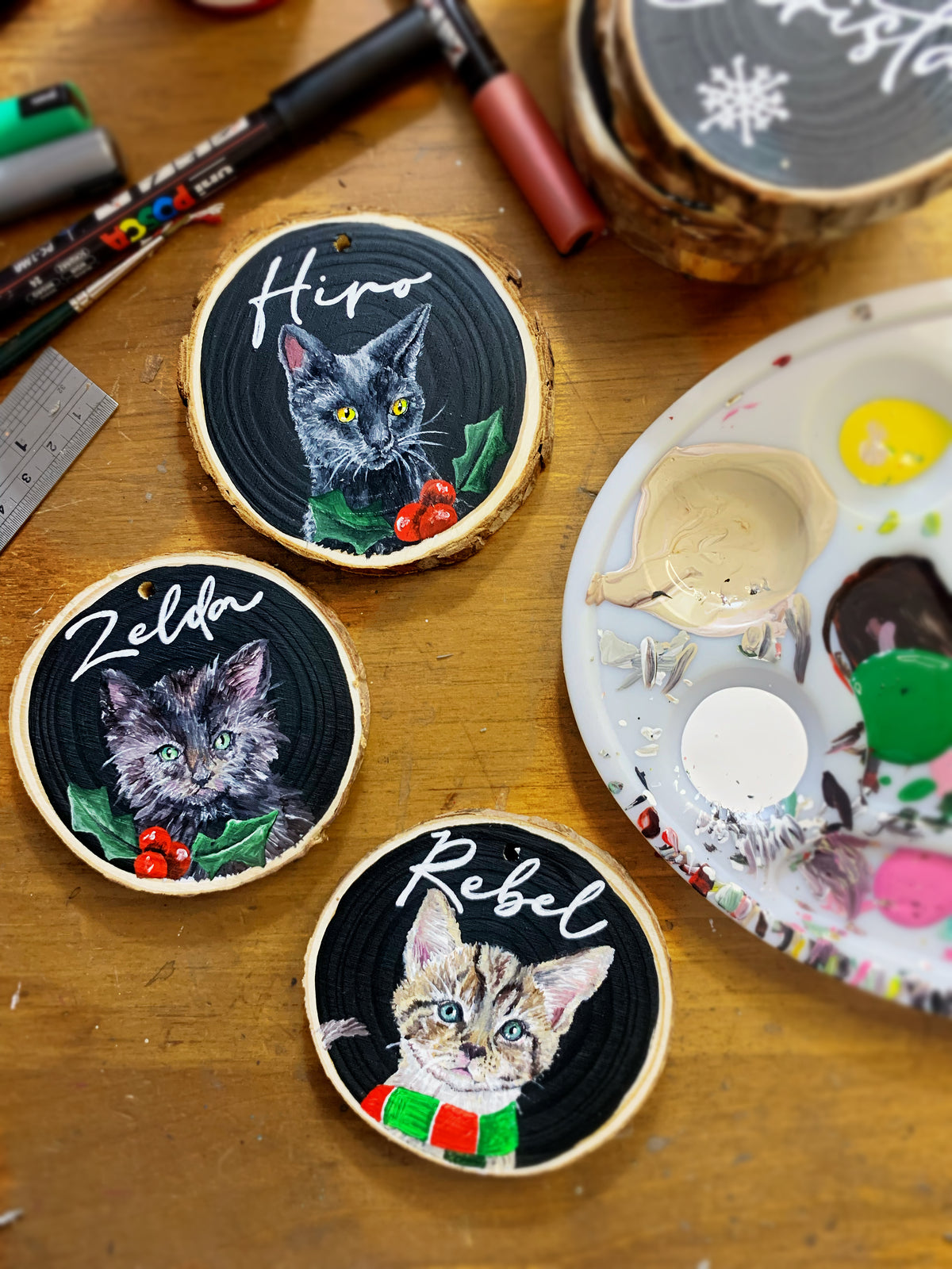 Hand Painted Pet Portrait Decoration PRE ORDER FOR NOVEMBER