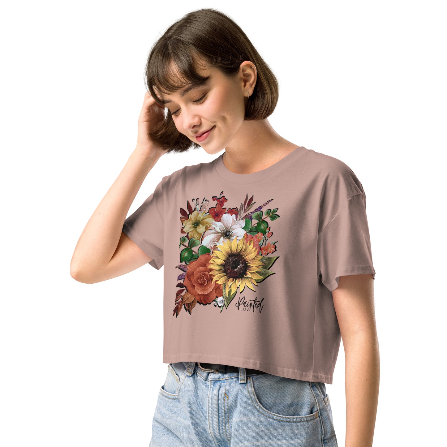 September Flower Bouquet Women’s crop top