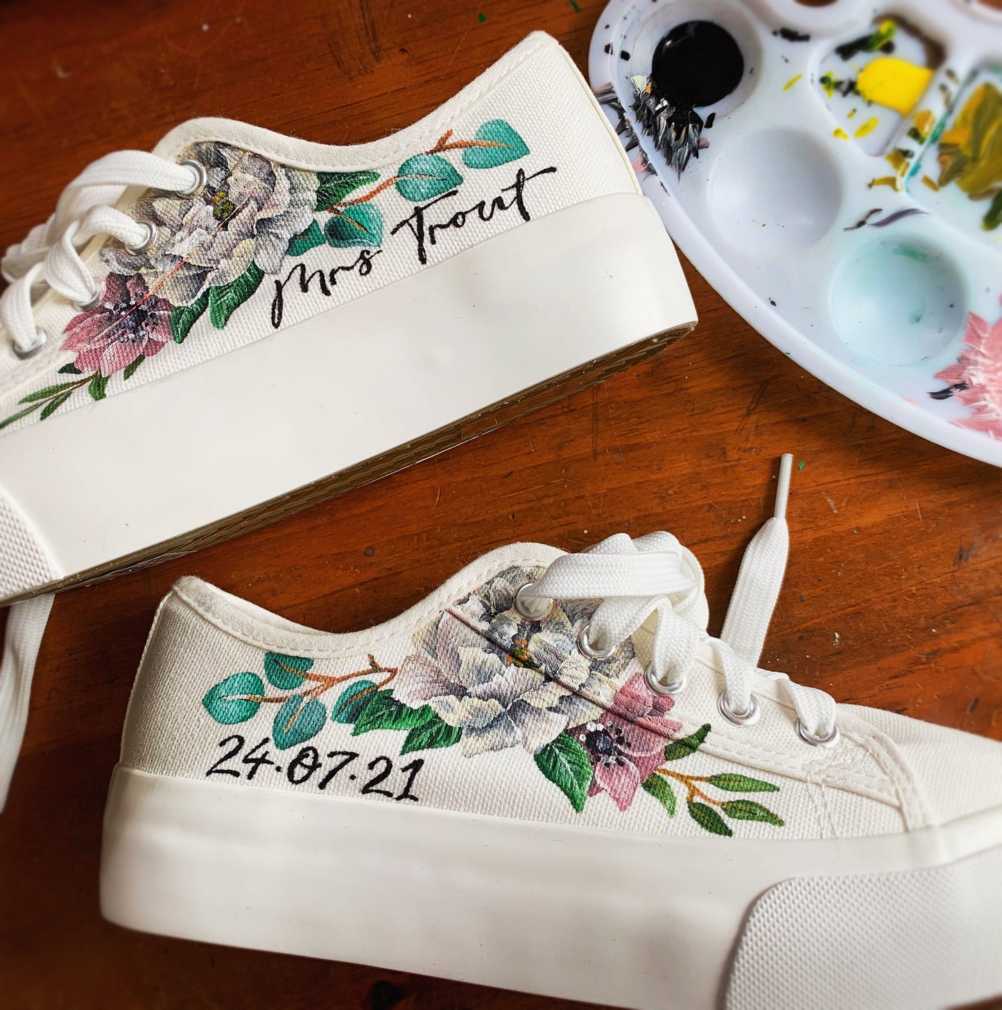 Custom converse, hand painted shoes, painted converse, wedding shoes, wedding converse, painting only