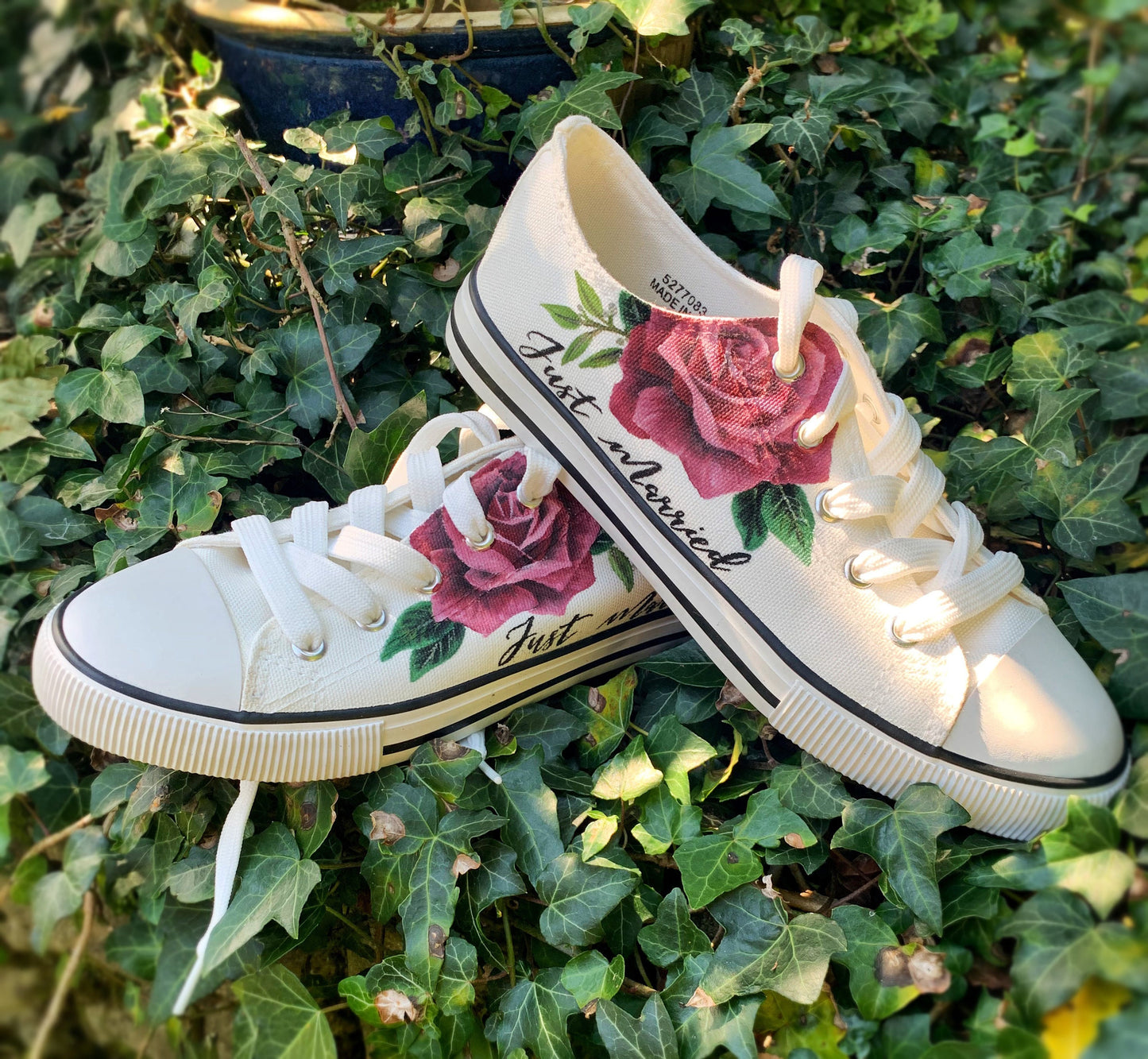 Wedding Converse, personalised wedding shoes (Converse, Vans or similar)
