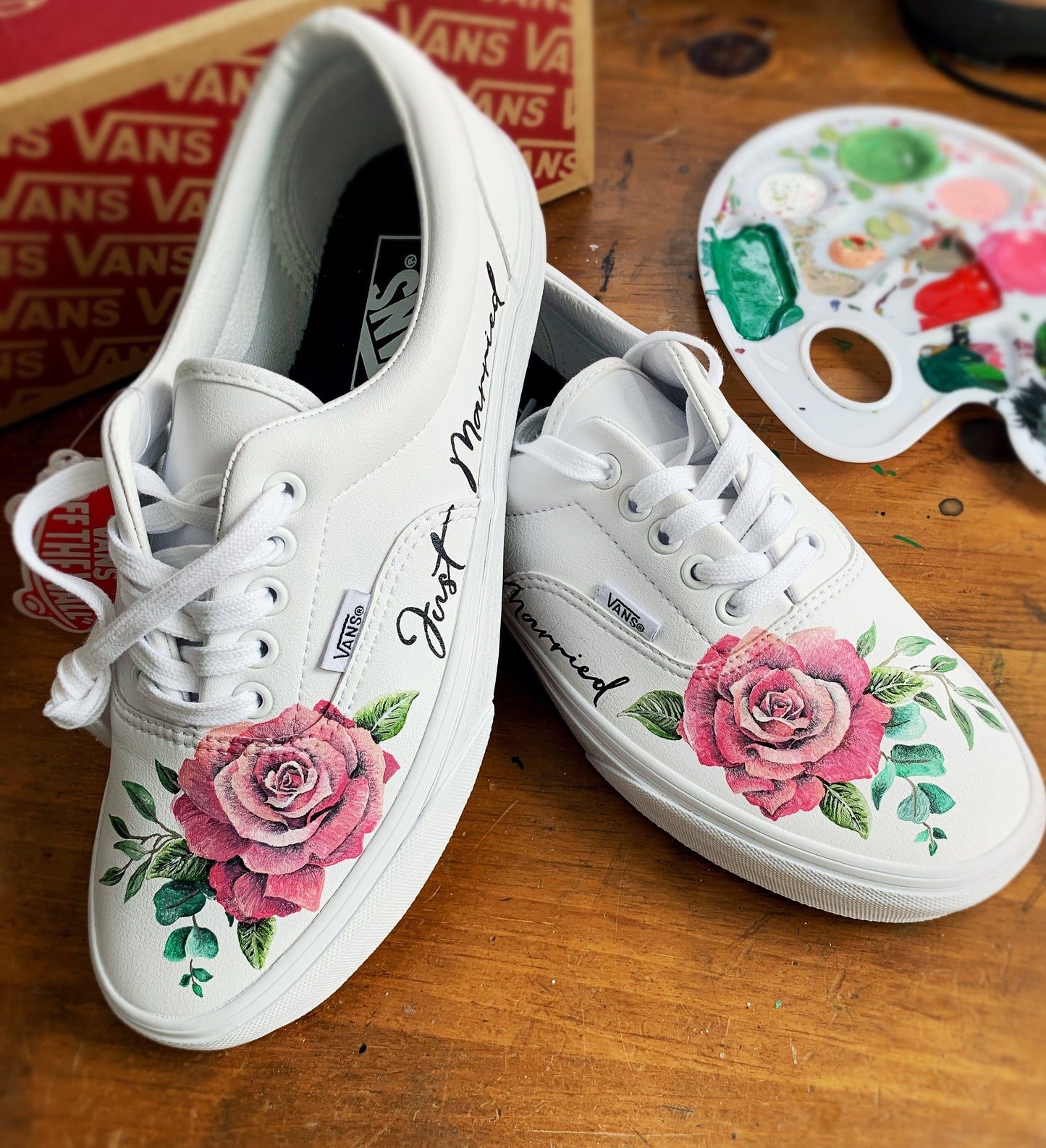 Custom converse, hand painted shoes, painted converse, wedding shoes, wedding converse, painting only