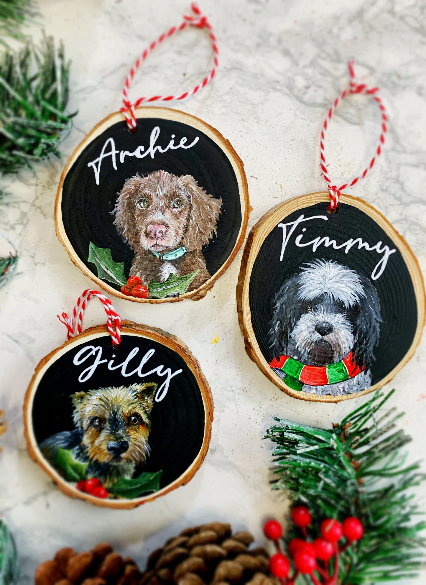 Hand Painted Pet Portrait Decoration PRE ORDER FOR NOVEMBER