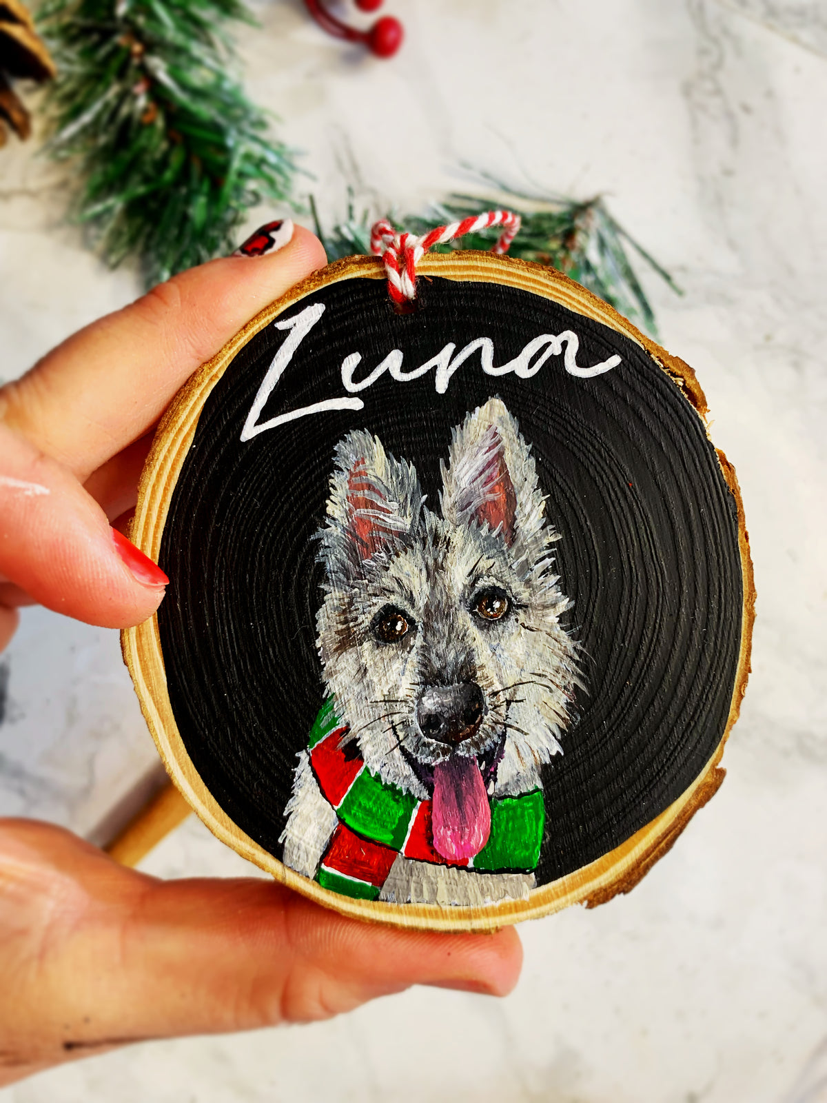 Hand Painted Pet Portrait Decoration PRE ORDER FOR NOVEMBER